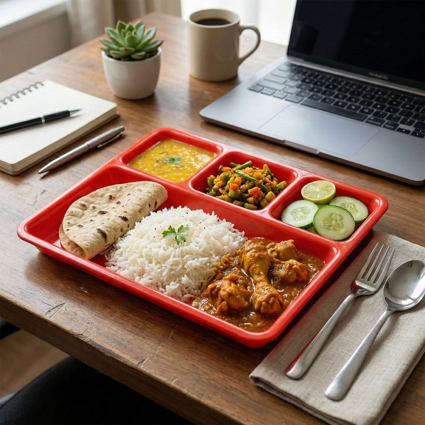 32 ? 25 Cm Multipurpose Compartment Serving Tray (1 Pc)