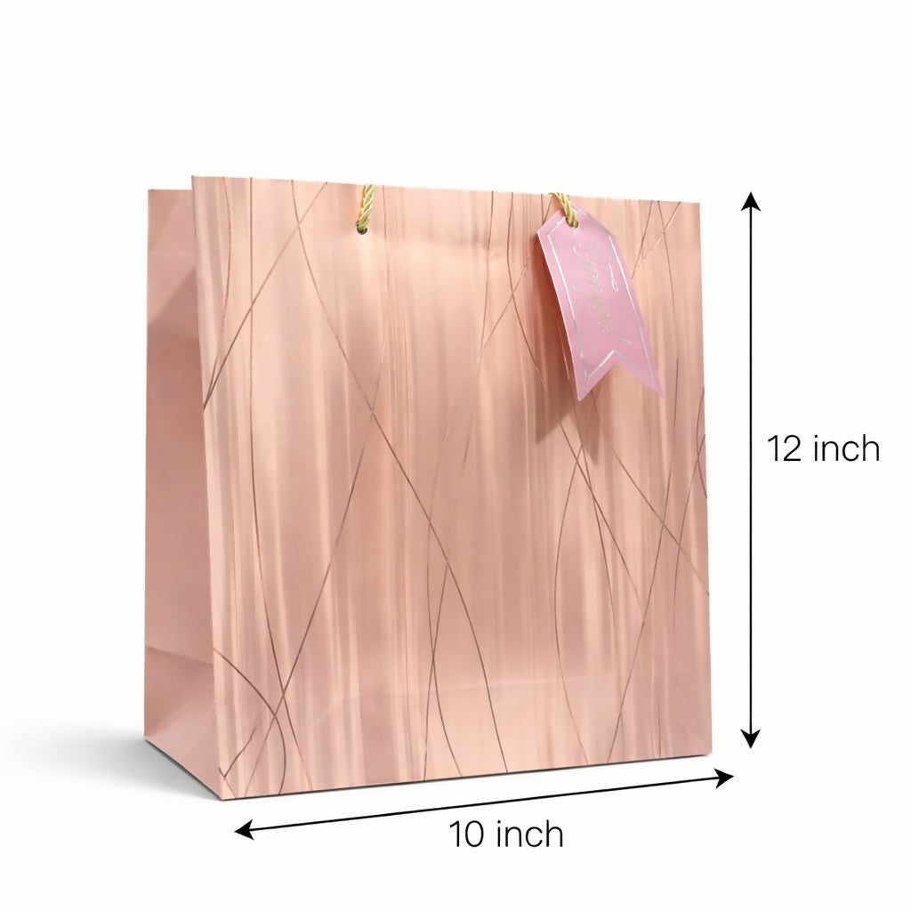 Elegant Gift Bag with Handle Premium Paper Carry Bag for Gifts ( 1PC )