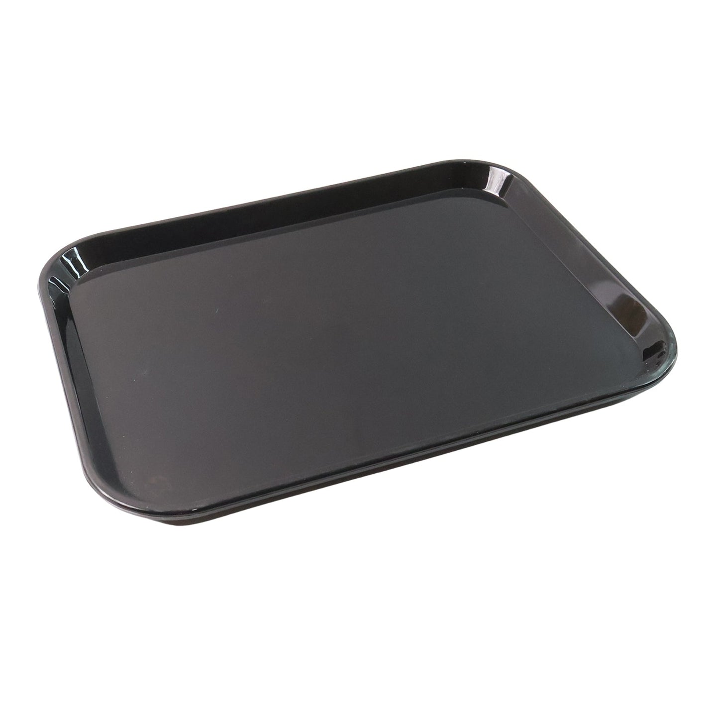 Plastic Serving Tray / Plate â€“ 40 Ã— 30 cm (1 Pc / Black)
