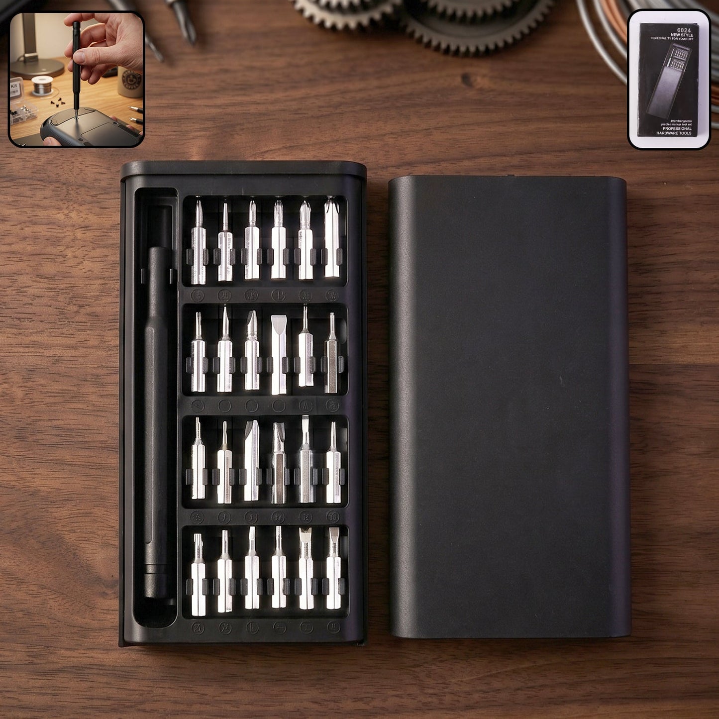 24 in 1 Precision Screwdriver Tool Kit - Medium Size (1 Set)