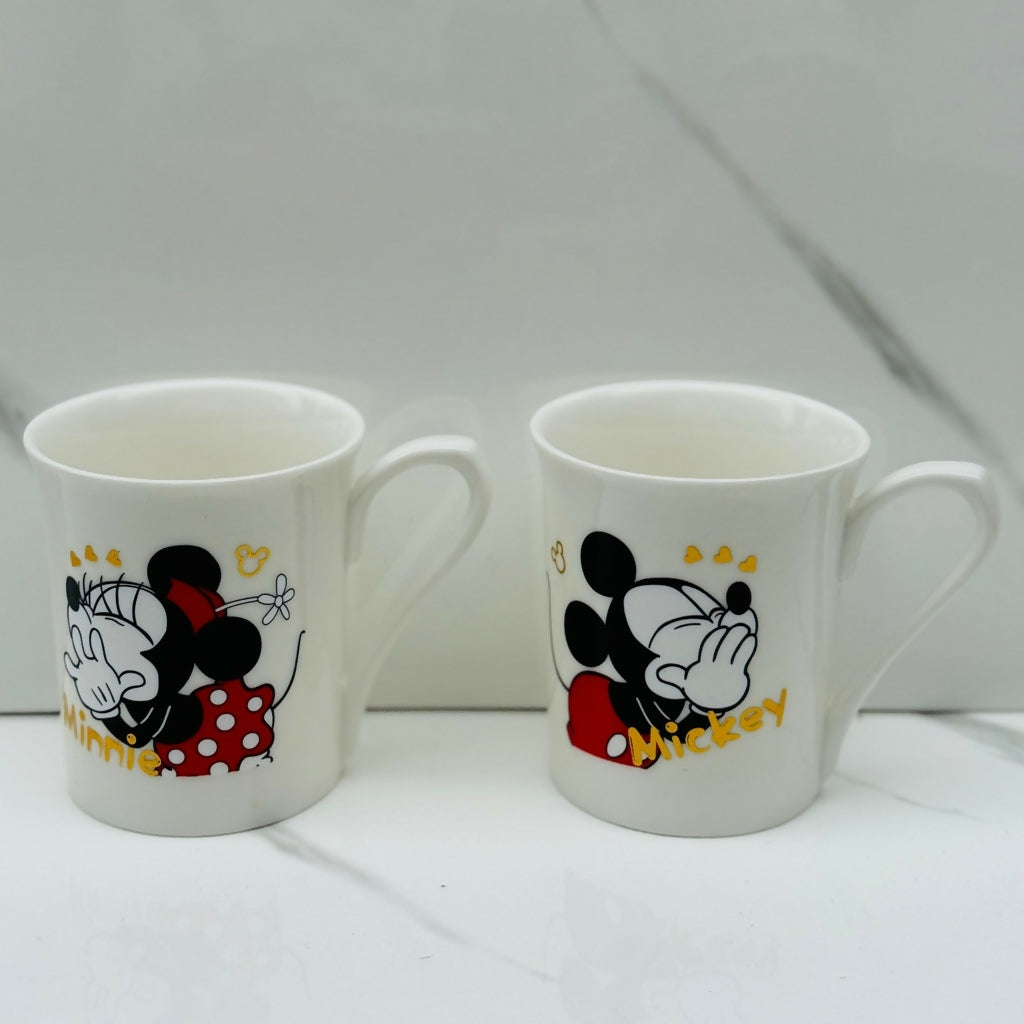 Cartoon Printed Ceramic Mug Set of 2 Gift Set with Premium Box
