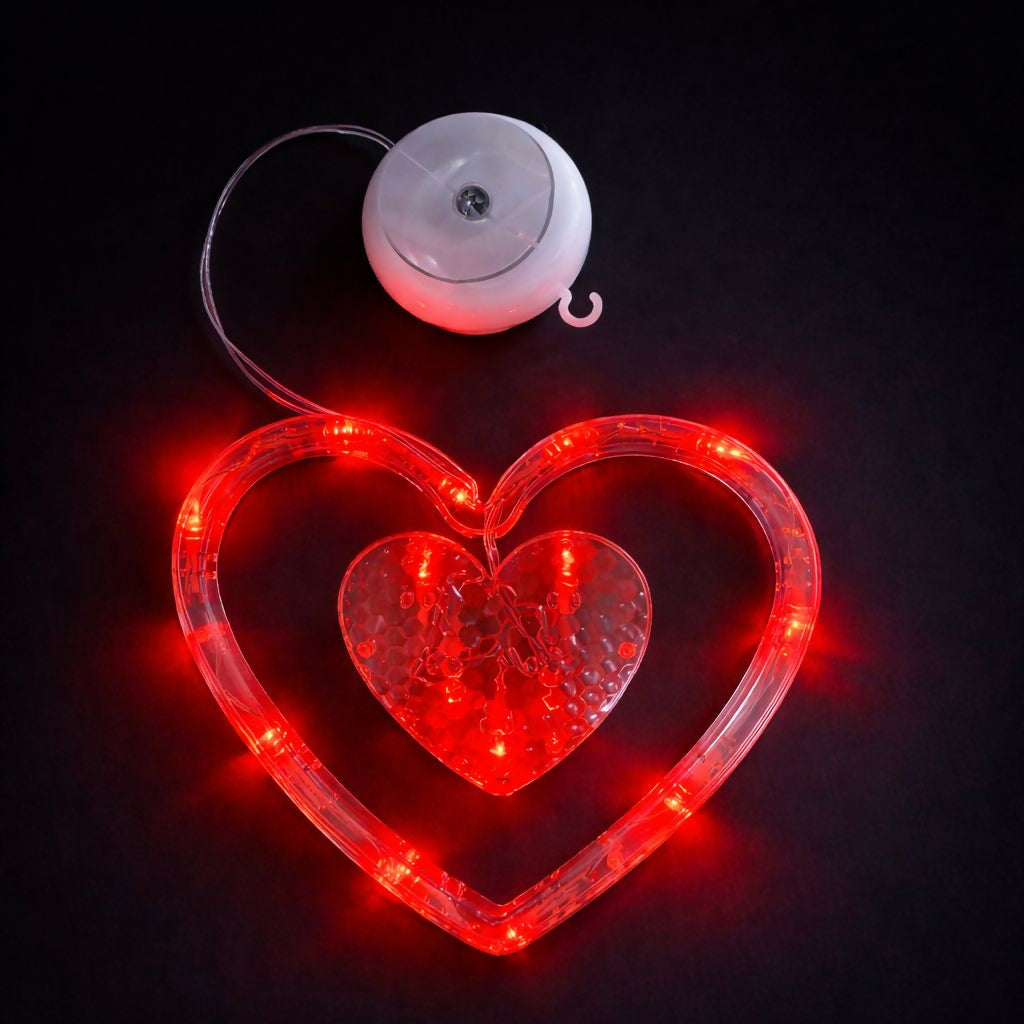 Heart Shape LED Hanging Decorative Light for Balcony, Bedroom & Home Decor