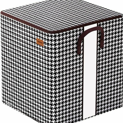 180L Extra Large Collapsible Storage Bag – Foldable Organizer with Reinforced Handles & Clear Window for Clothes, Blankets & Bedding