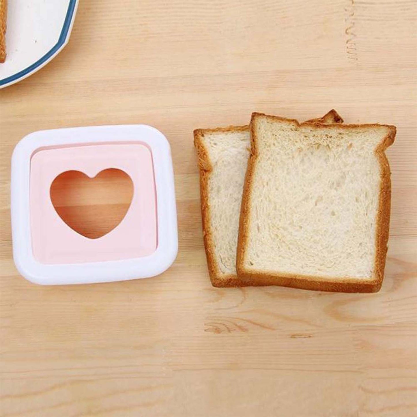Heart Shape Sandwich Cutter & Bread Press (1 Pc)
