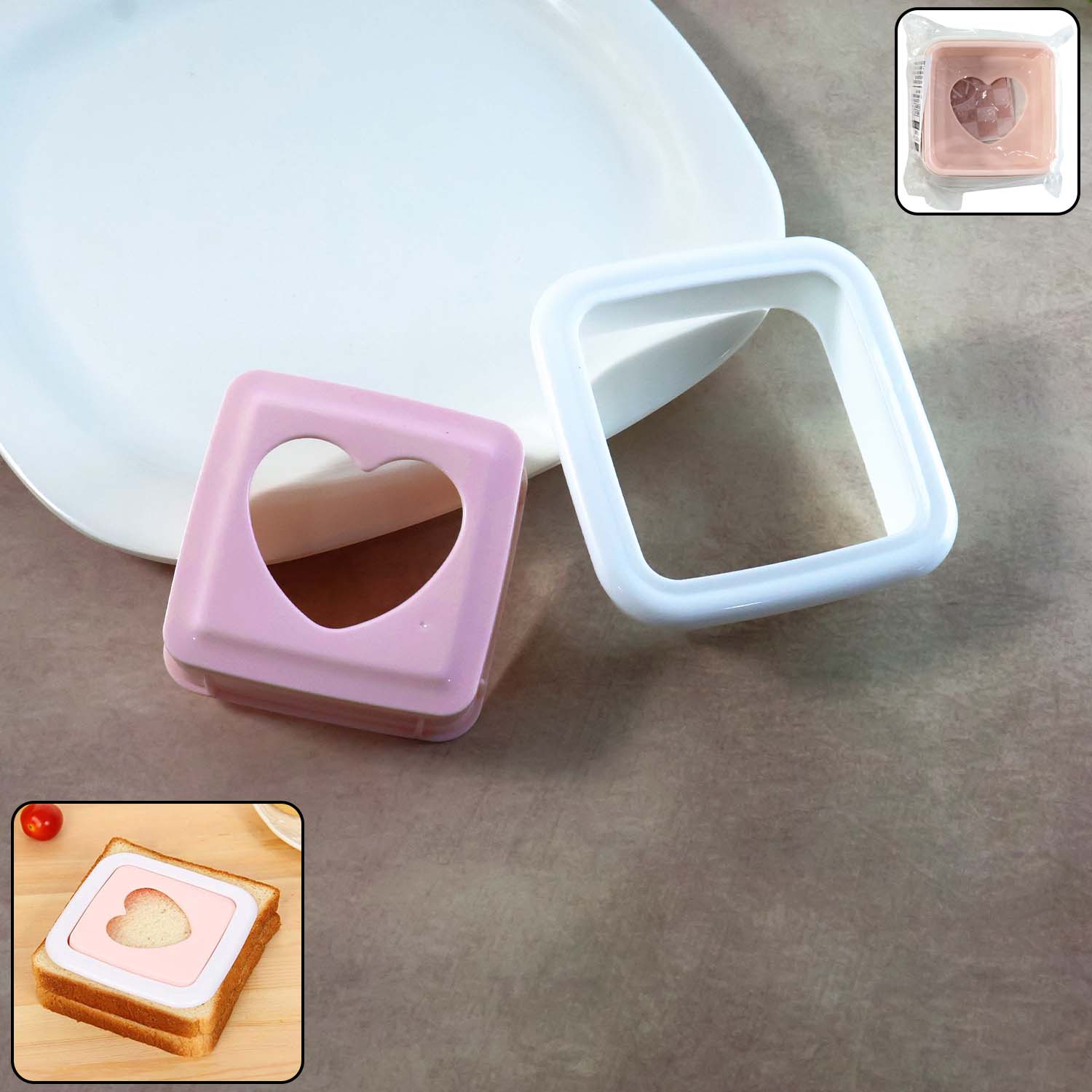 Heart Shape Sandwich Cutter & Bread Press (1 Pc)