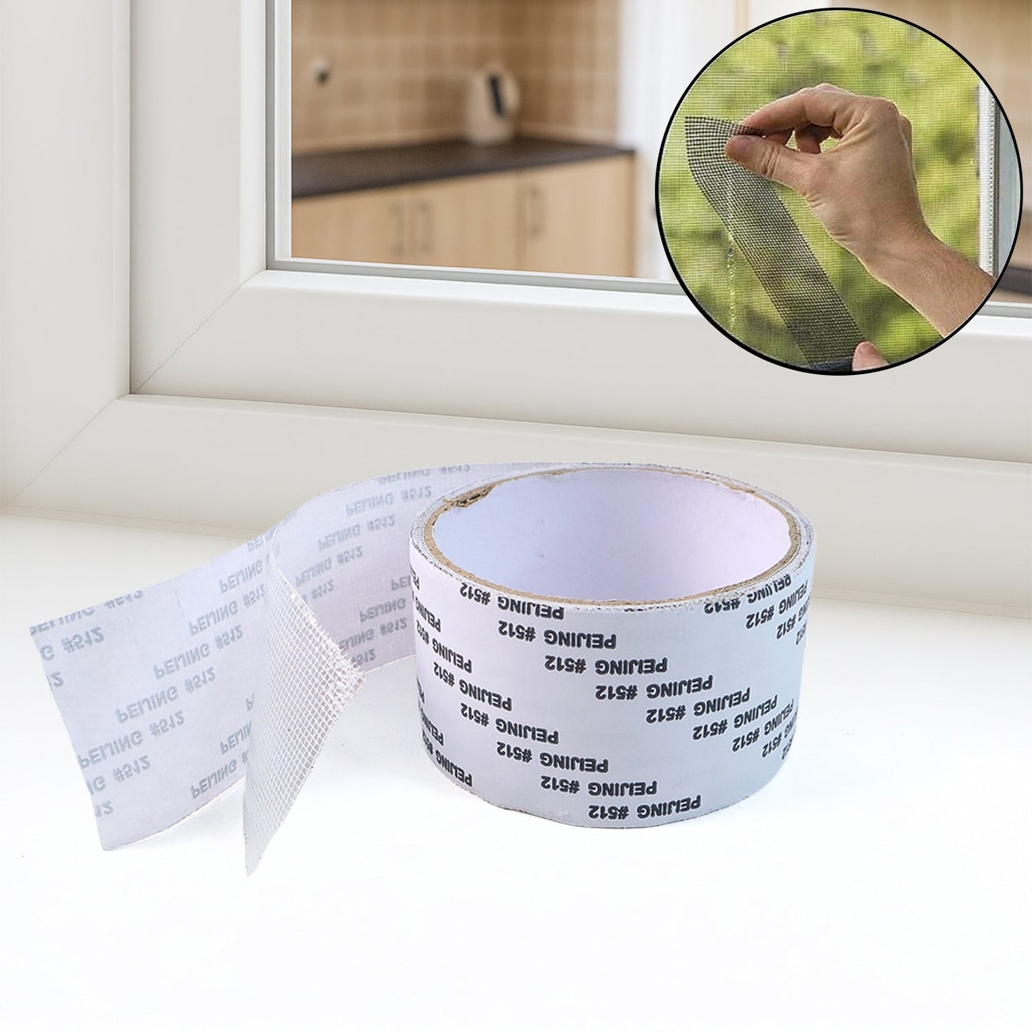 Self-Adhesive Mosquito Net Repair Tape â€“ 2M x 5CM Roll â€“ 1 Pc
