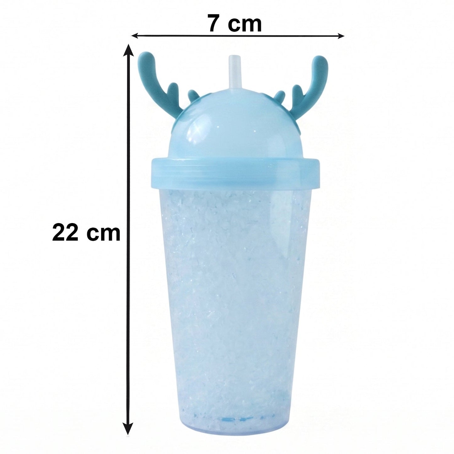 Cute 500ml Swizzy Jelly Tumbler with Straw for Cold Beverages