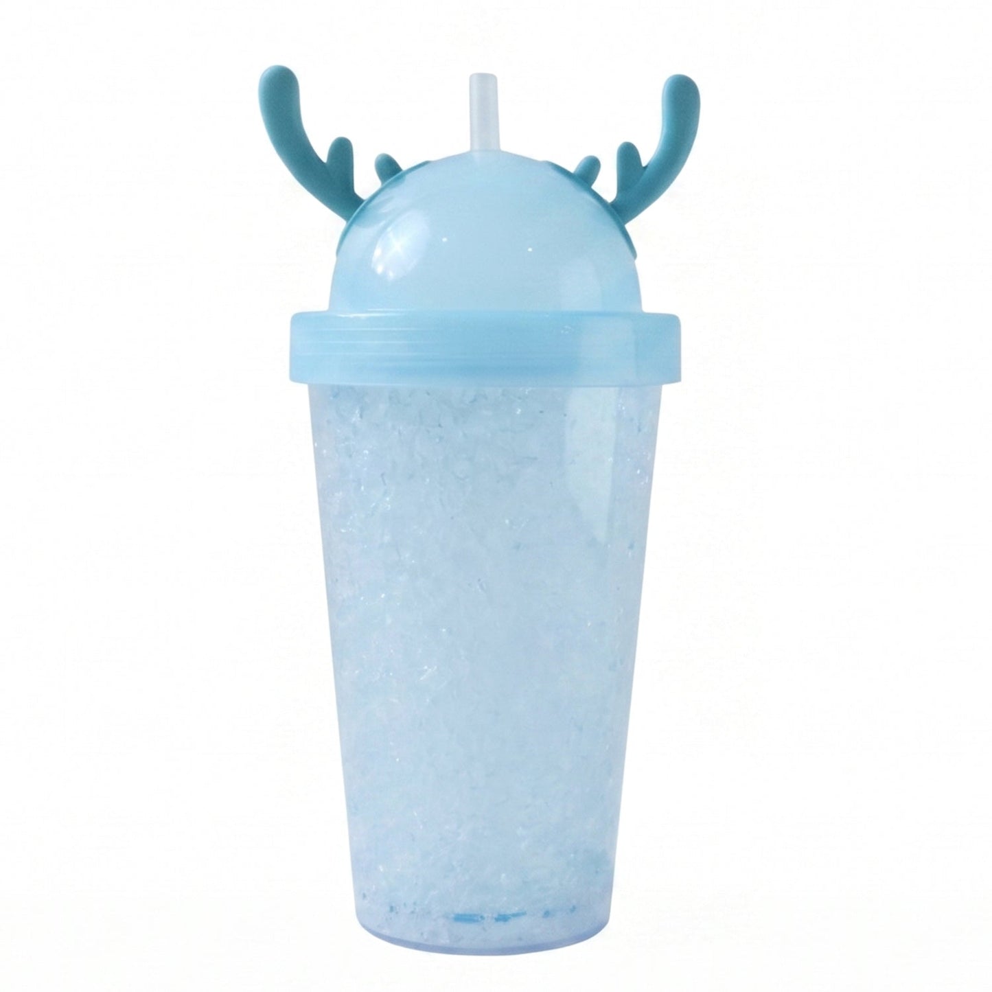 Cute 500ml Swizzy Jelly Tumbler with Straw for Cold Beverages