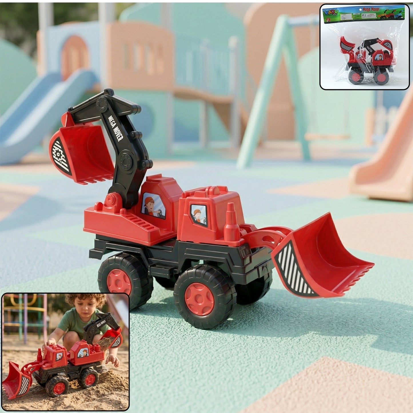 Mega Mover Construction Excavator Toy Truck for Kids 1 Pc