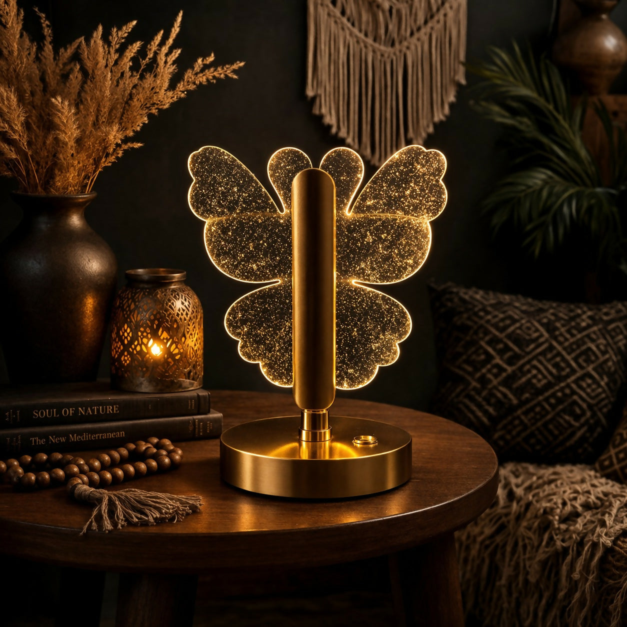 Butterfly LED Table Lamp Decorative Warm Light Night Lamp (Pattern may vary)