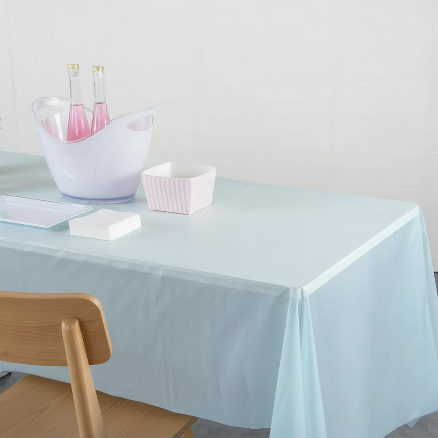 Waterproof Disposable Plastic Table Cover 137 Ã— 183 cm