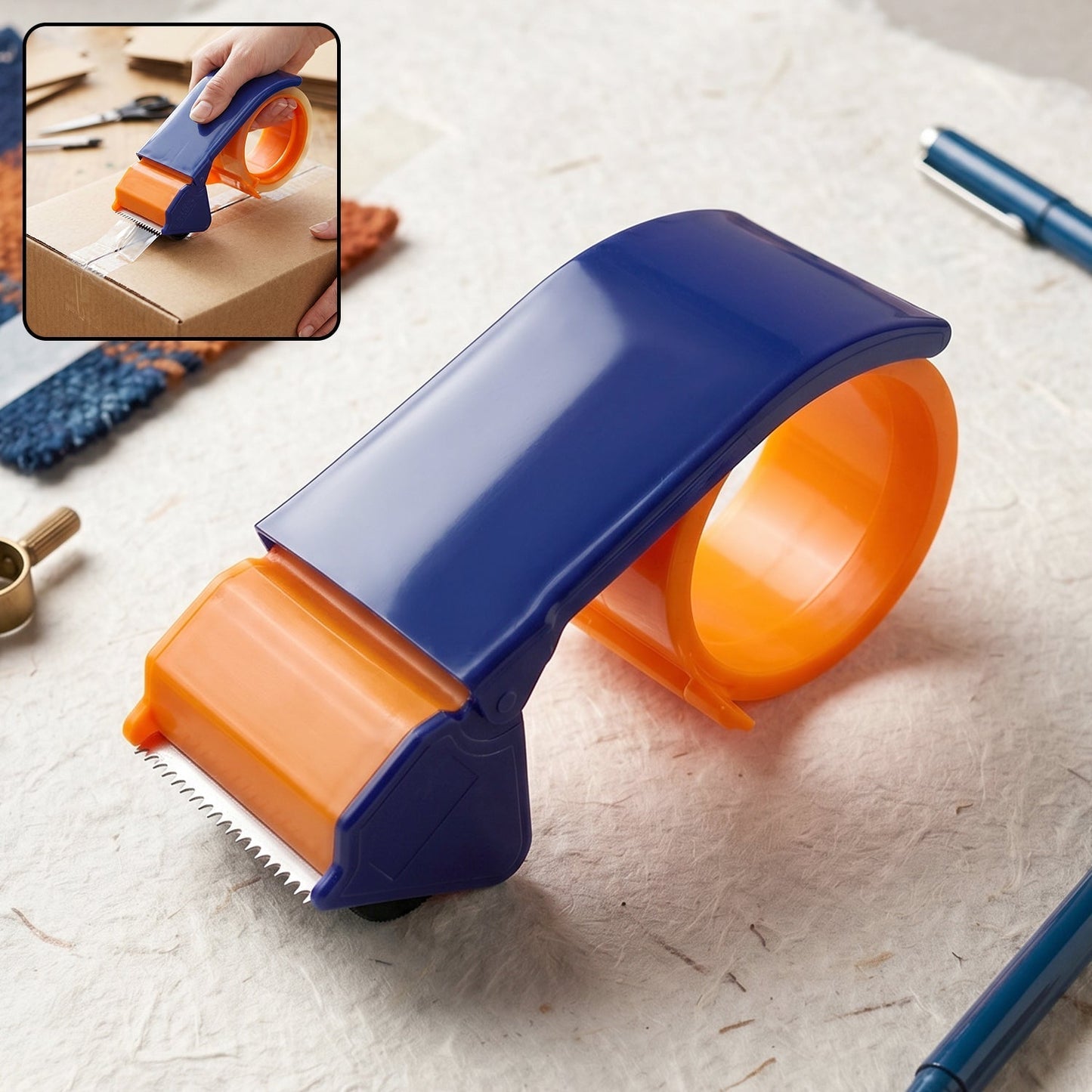 Heavy Duty 50MM Tape Cutter - Sharp Blade Packaging Tool