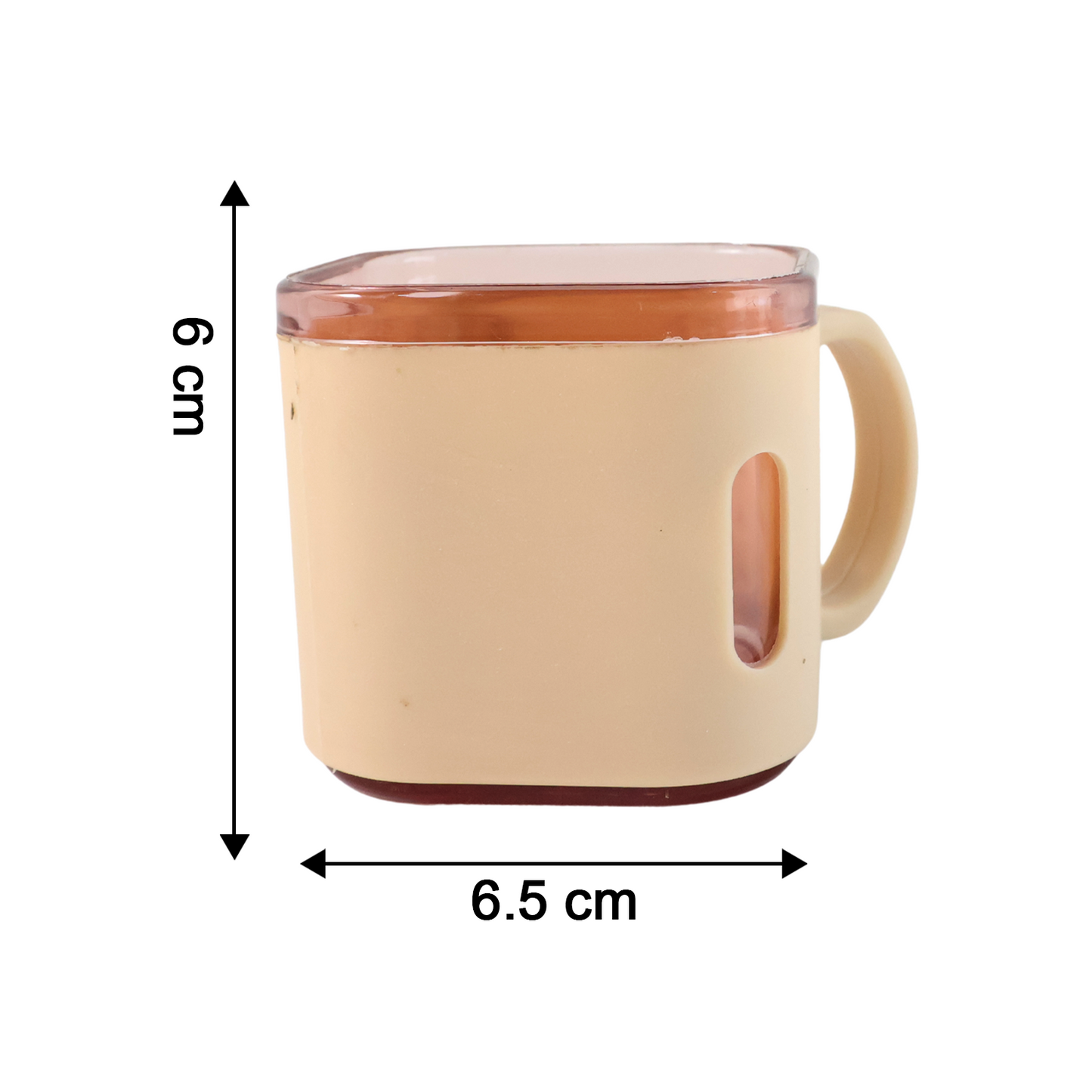 Premium Square Shape Tea Cup Set â€“ 6-Piece (150 ML)