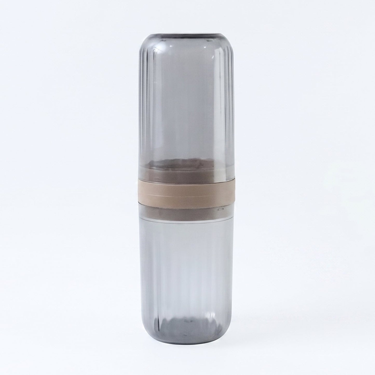 Travel Plastic Toothbrush Holder with Foldable Glass Design