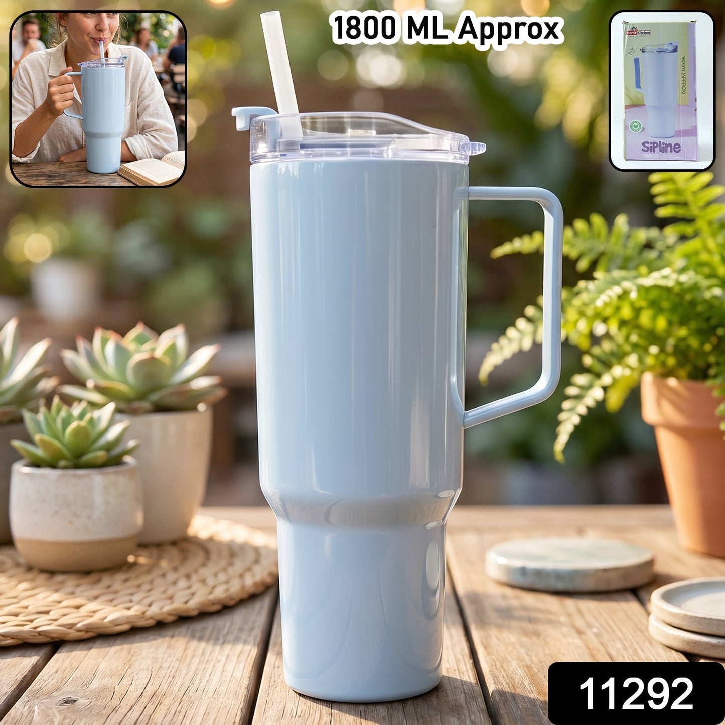 Best 1800ml Travel Sipline Tumbler with Lid & Straw
