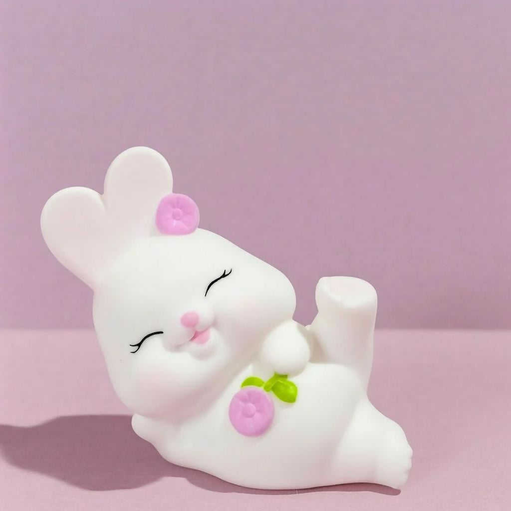 Cute Bunny LED Night Lamp for Kids Room Desk Decor