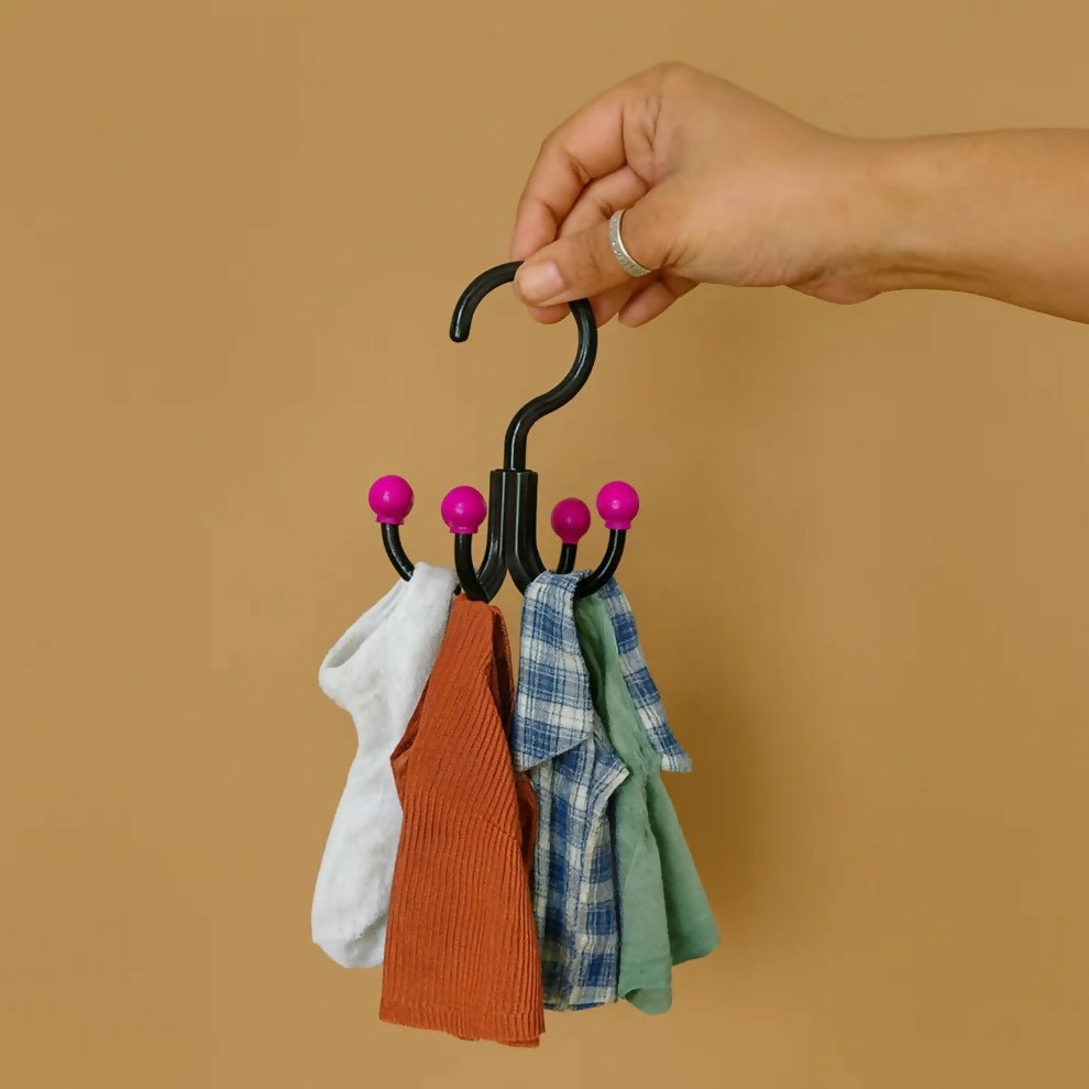 Multi Hook Hanging Organizer Rack for Keys, Accessories & Essentials