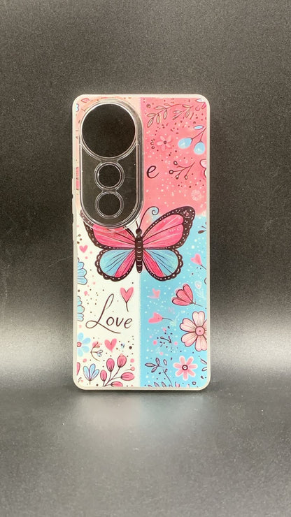 Leopard & Bow Luxury Case with Beaded Charm for Vivo, Samsung, Oppo & more.