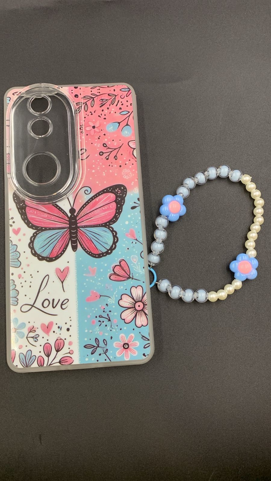 Leopard & Bow Luxury Case with Beaded Charm for Vivo, Samsung, Oppo & more.