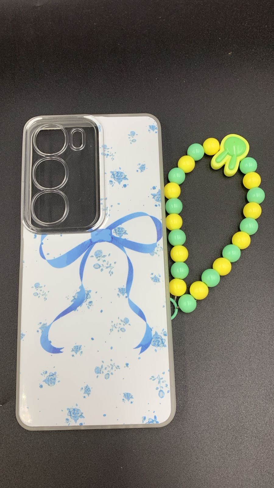 Leopard & Bow Luxury Case with Beaded Charm for Vivo, Samsung, Oppo & more.
