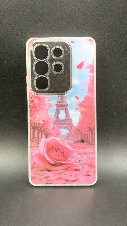 Leopard & Bow Luxury Case with Beaded Charm for Vivo, Samsung, Oppo & more.