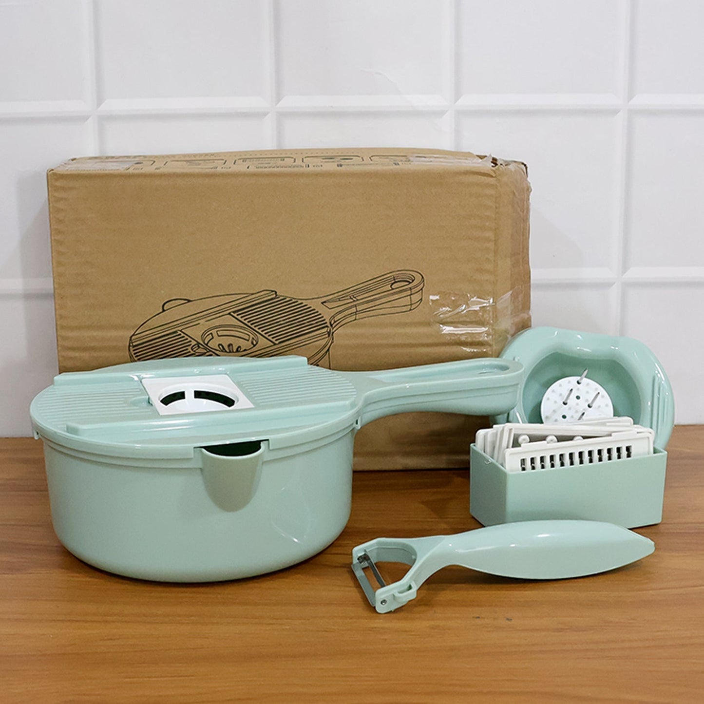 Multi-Function Vegetable Cutter & Grater Set