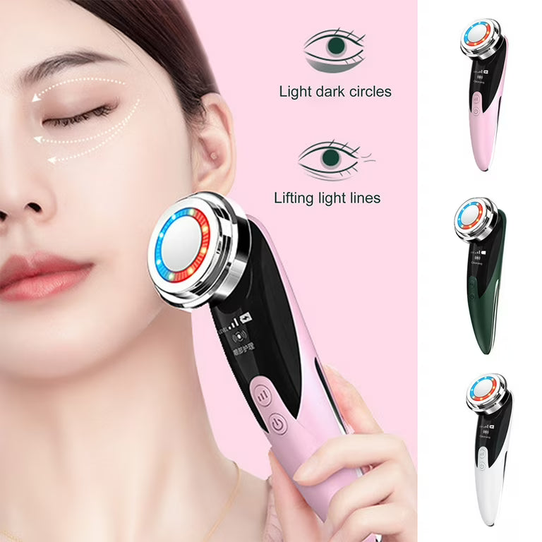 3 IN 1 Face & Neck Lifting Beauty Device with Photon Therapy Facial Massager (1 PCS)