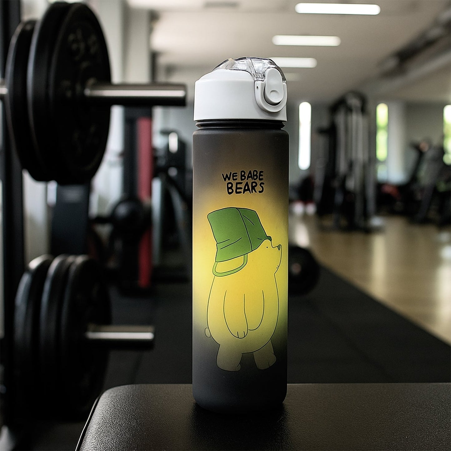 Cartoon Printed Water Bottles â€“ 900 ml & 300 ml (2 Pc)