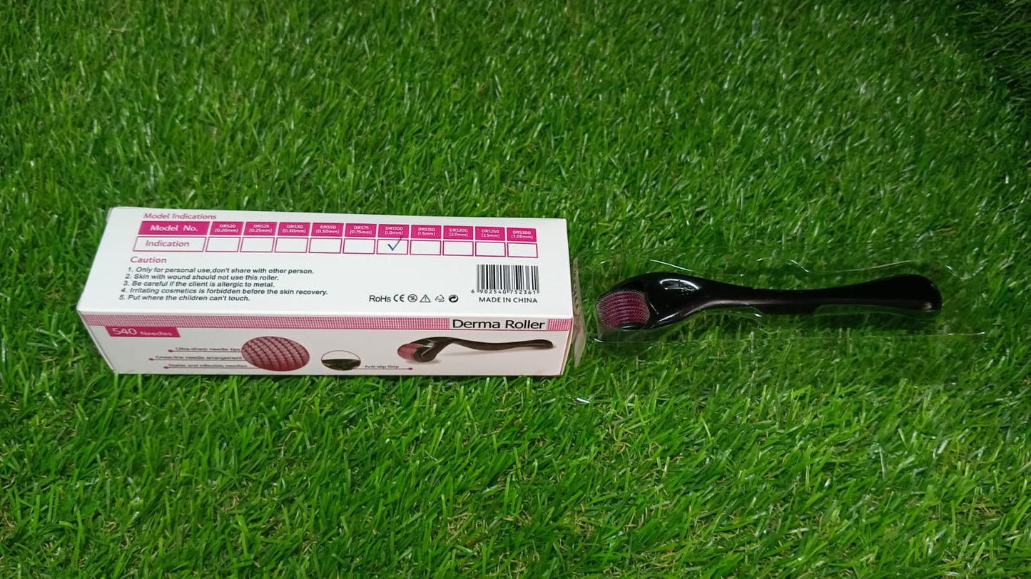 Derma Roller Anti Ageing and Facial Scrubs & Polishes Scar Removal Hair Regrowth (1mm)