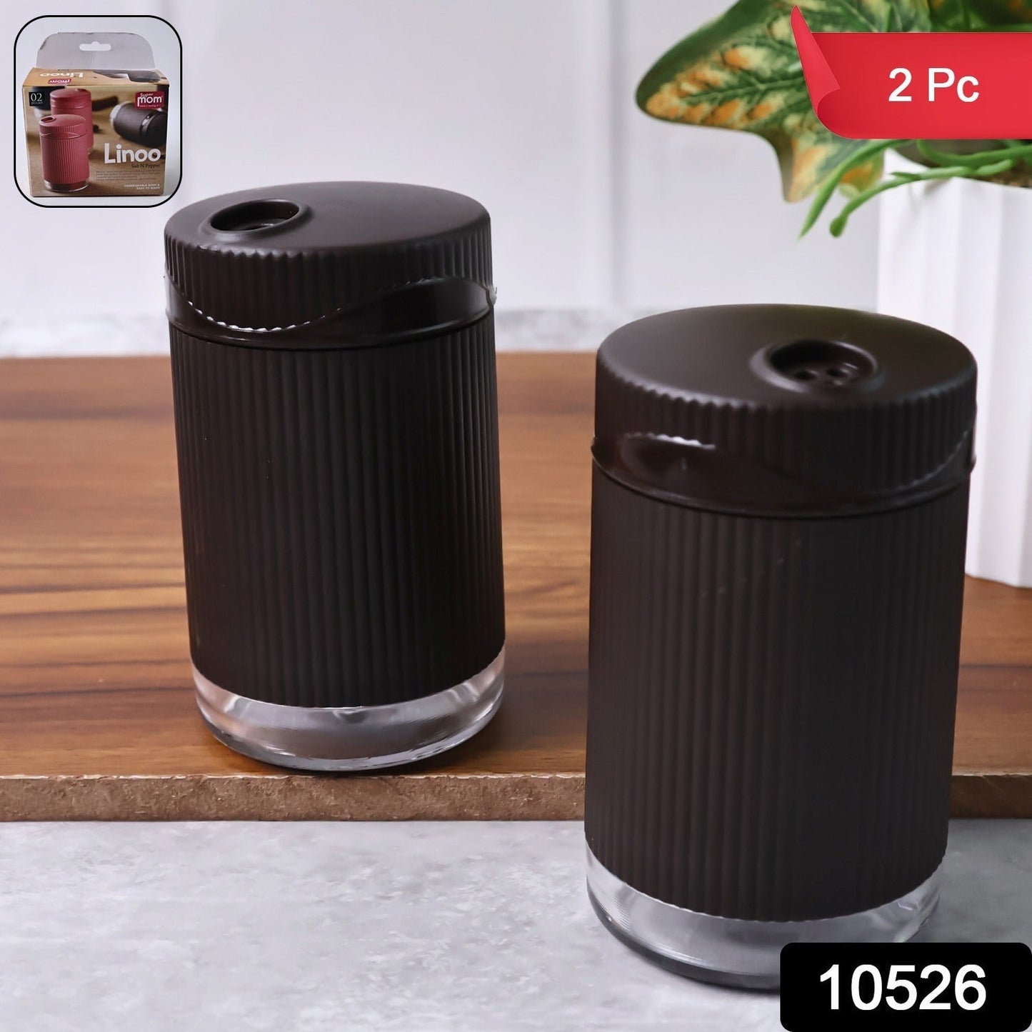 Supermom Linoo Salt & Pepper Dispenser Set (2 Pc)