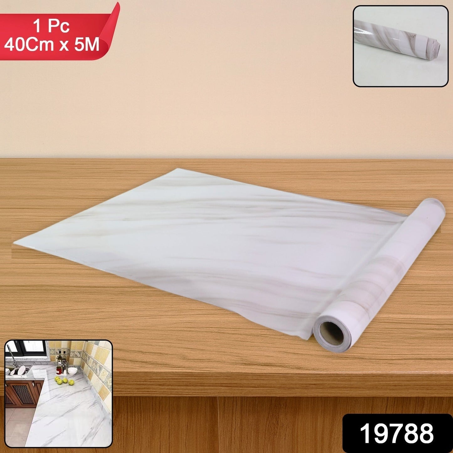 Self-Adhesive Wallpaper Roll â€“ 40Cm x 5 Meter (1 Pc)