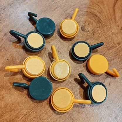 Multi-Use Wall Hanging Hooks Set of 10