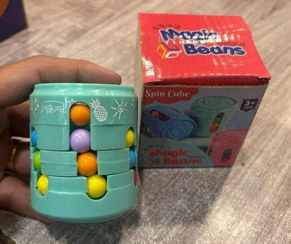 2-in-1 Magic Spinning Puzzle Cube | Focus & Anxiety Relief for Kids & Adults