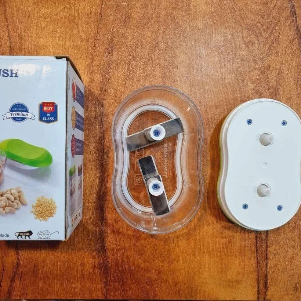 Multi-Purpose 2-Blade Hand Chopper | Manual Food Processor for Kitchen