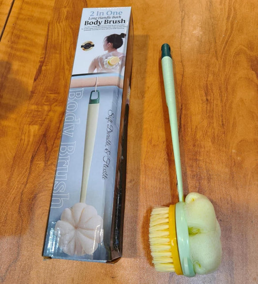 Premium Exfoliating Body Brush | Soft Bristle Bath & Shower Scrubber