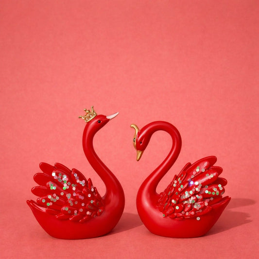 Decorative Swan Couple Showpiece Set for Home, Table & Gift Decor