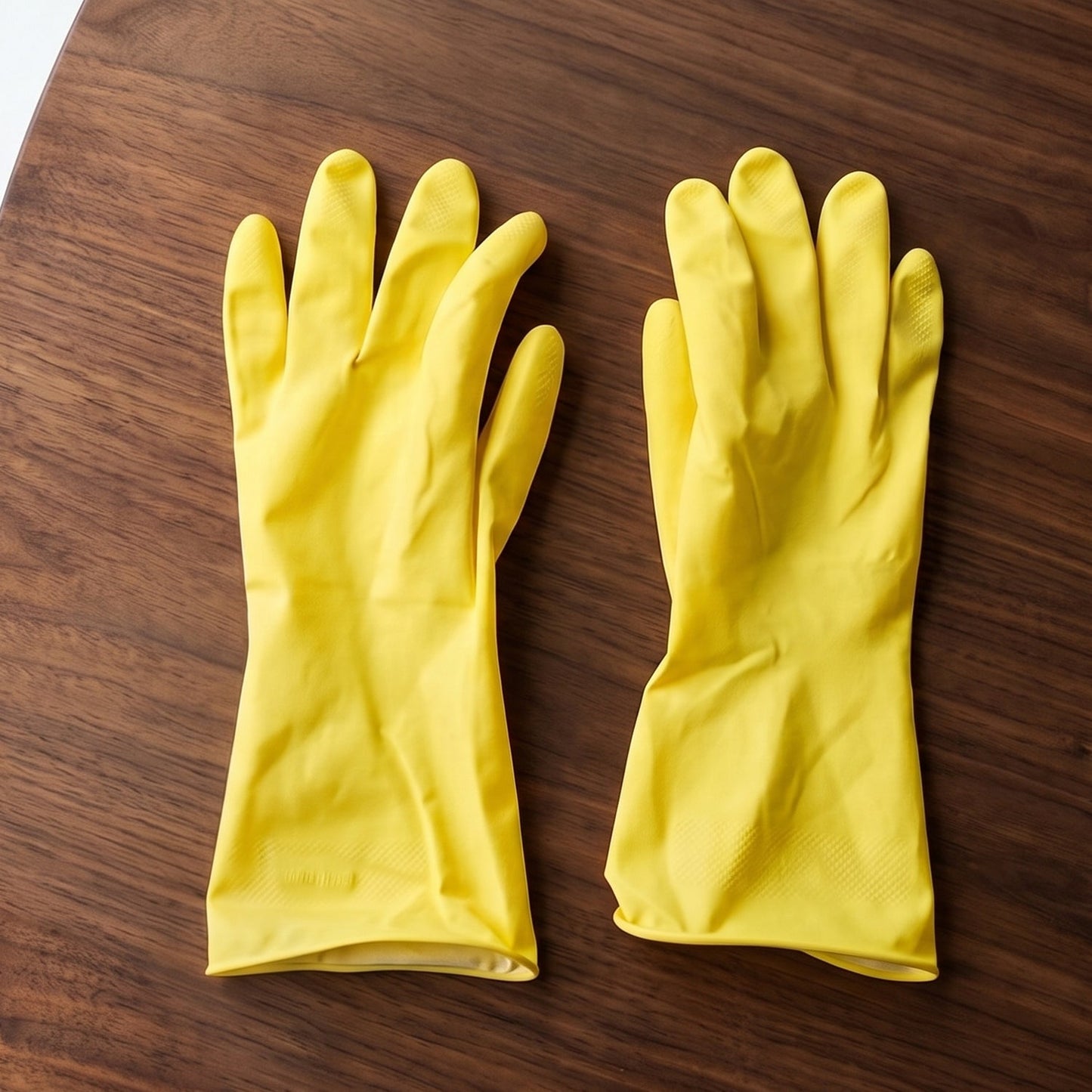 Medium Victor Yellow Cleaning Rubber Gloves Reusable Kitchen Dishwash (1 Pair)
