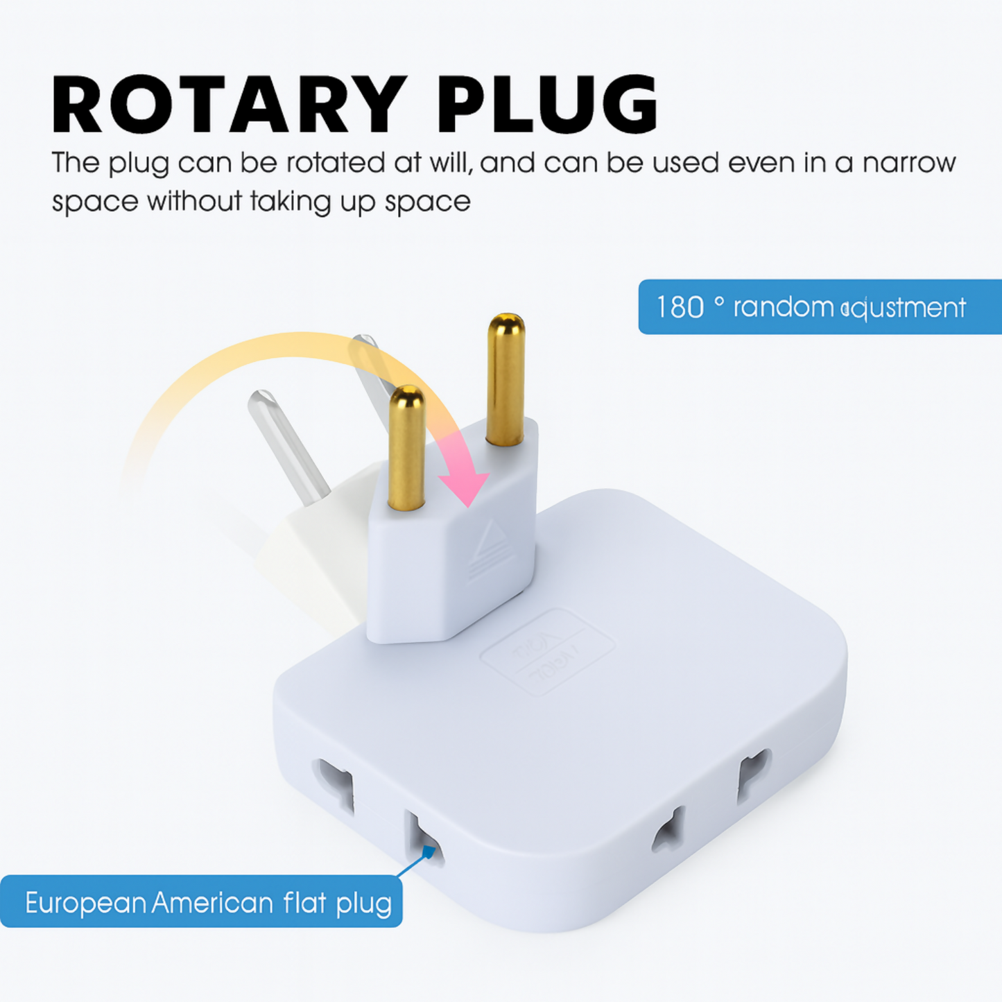 180Â° Swivel Travel Plug Adapter | Universal Power Converter 15A 250V