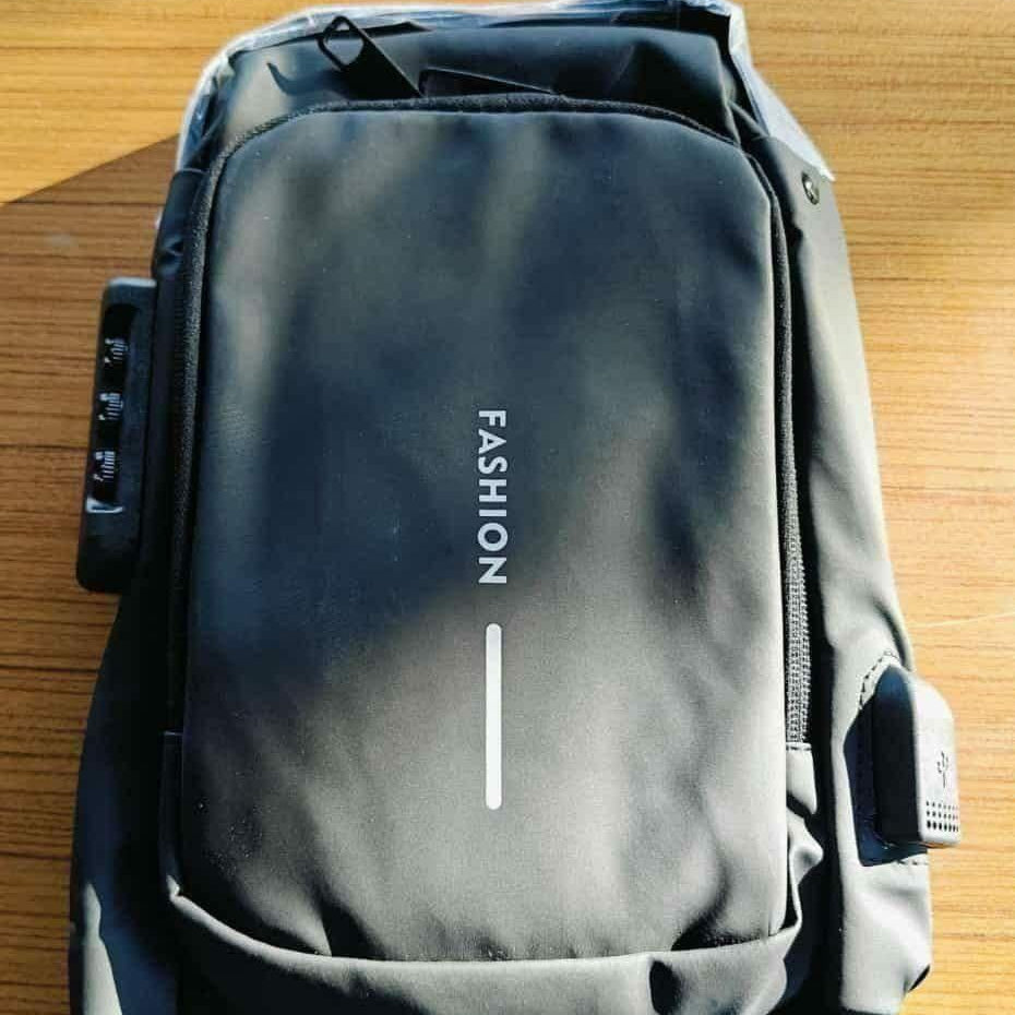 "FASHION" Waterproof Anti-Theft Sling Bag with Integrated Combination Lock