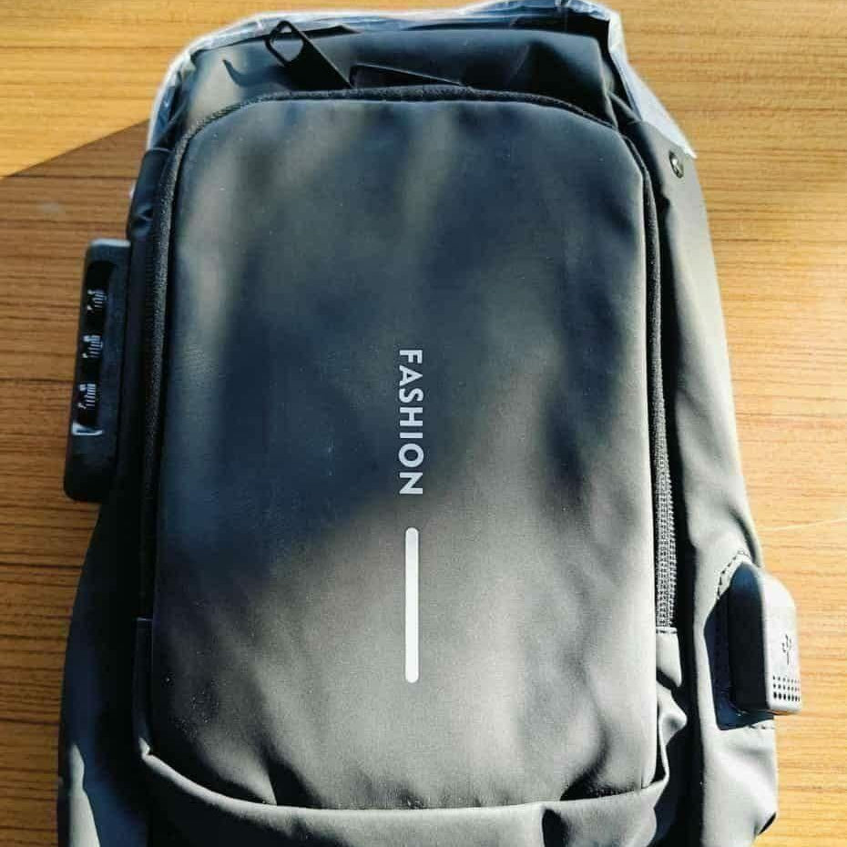 "FASHION" Waterproof Anti-Theft Sling Bag with Integrated Combination Lock