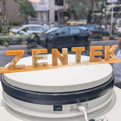 Customized Resin Art Name Display Stand / Personalized Luxury Gift Item