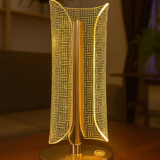 Luxury Golden LED Table Lamp for Bedroom, Living Room & Home DÃ©cor