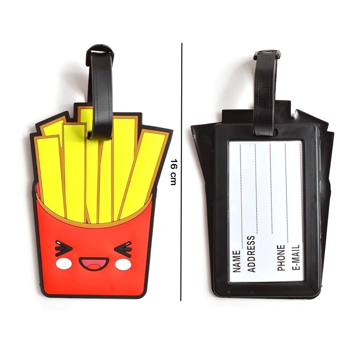 Cute French Fries Design Travel Identification Luggage Bag Tag