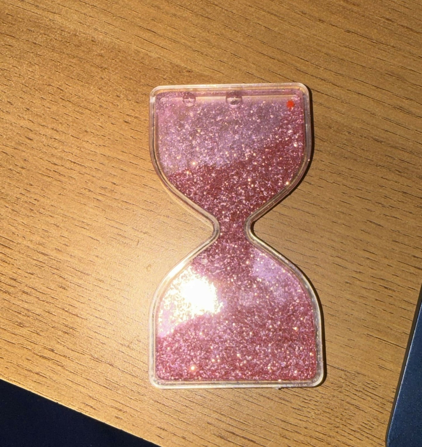 Pink Glitter Flow Hourglass Liquid Timer Desk Toy for Kids & Adults
