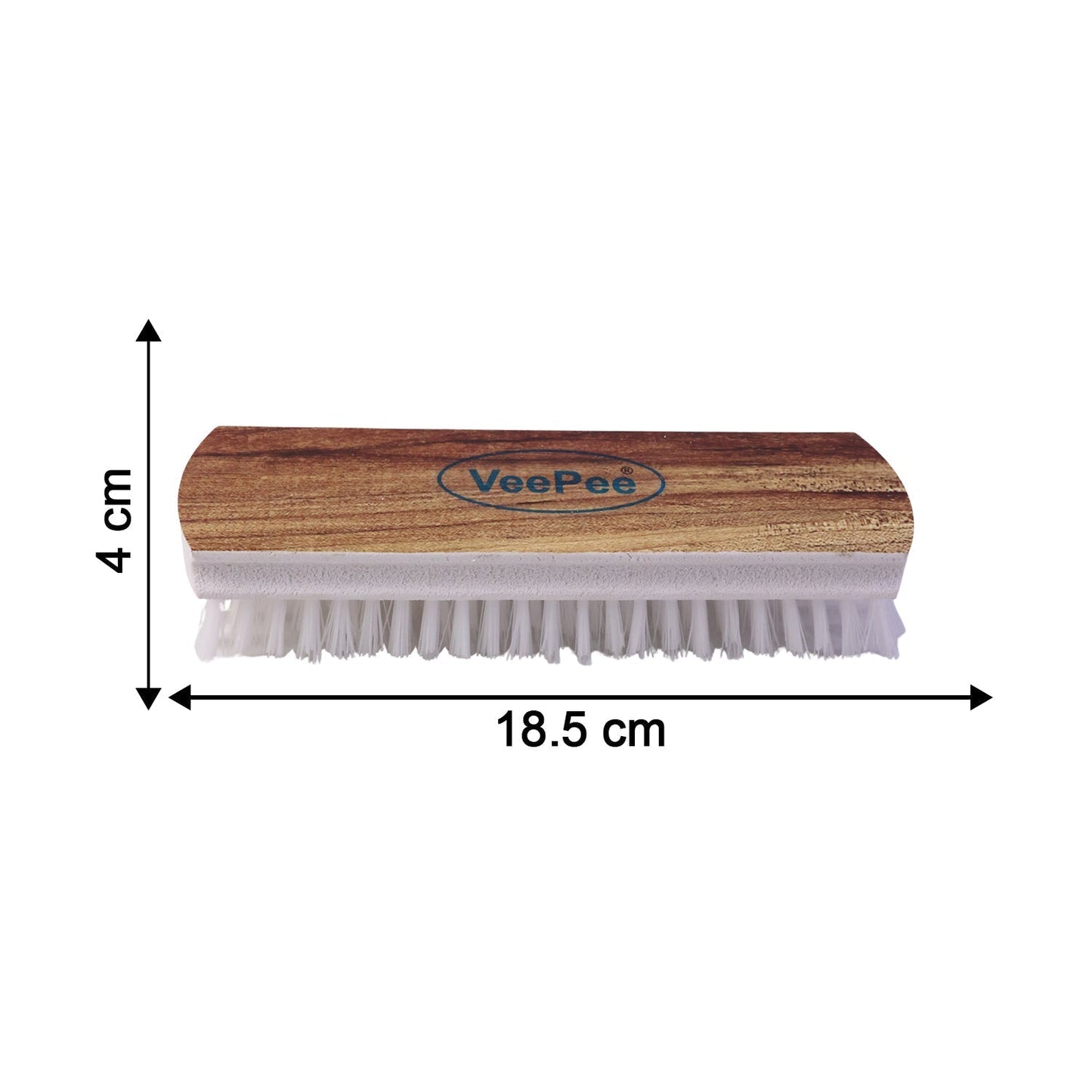 Veepee Cloth Washing and Cleaning Scrub Brush (1 Pc) – Heavy-Duty Bristles with Wooden Finish Handle