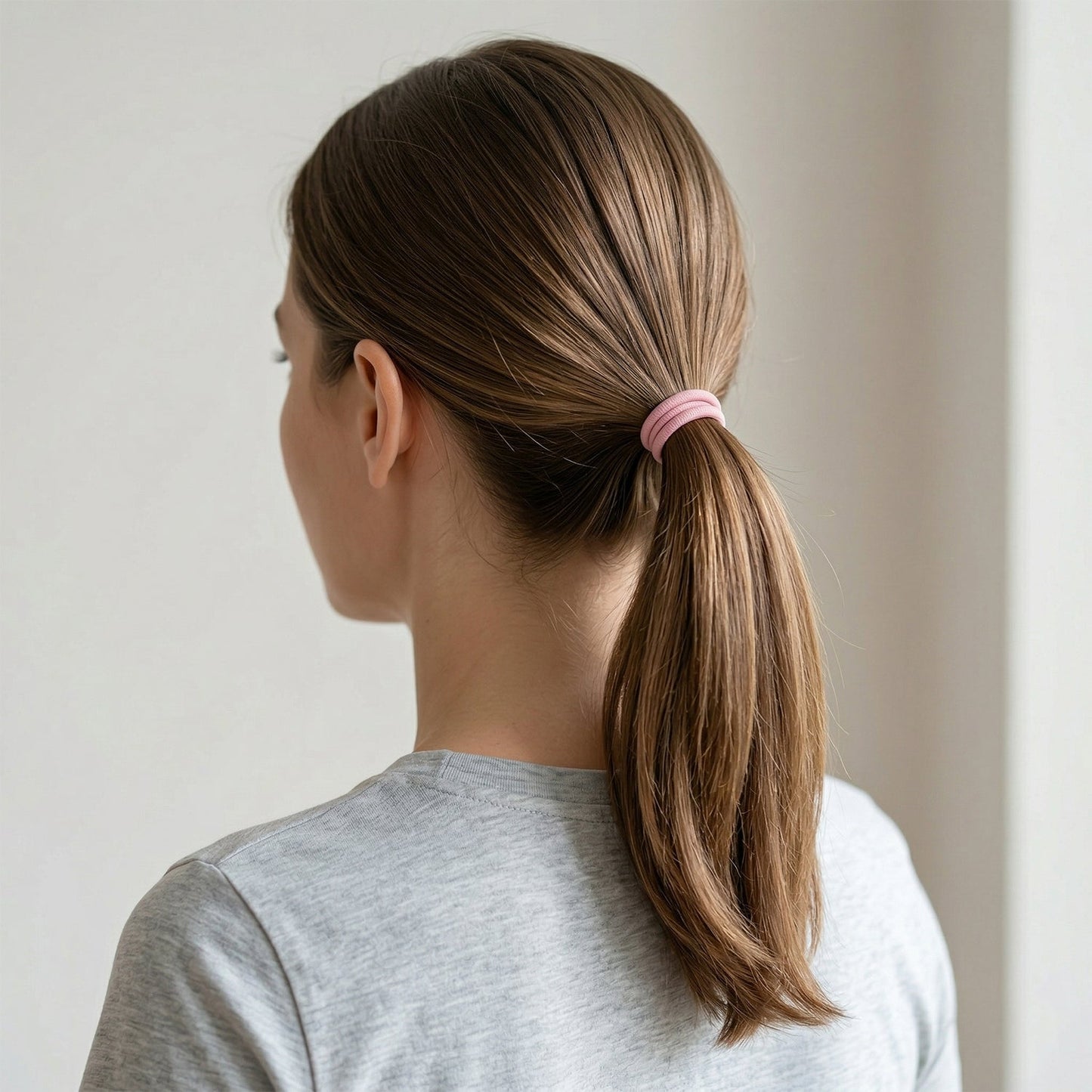 Soft Stretchable Elastic Hair Bands Rubber Hair Ties Set 40 Pc