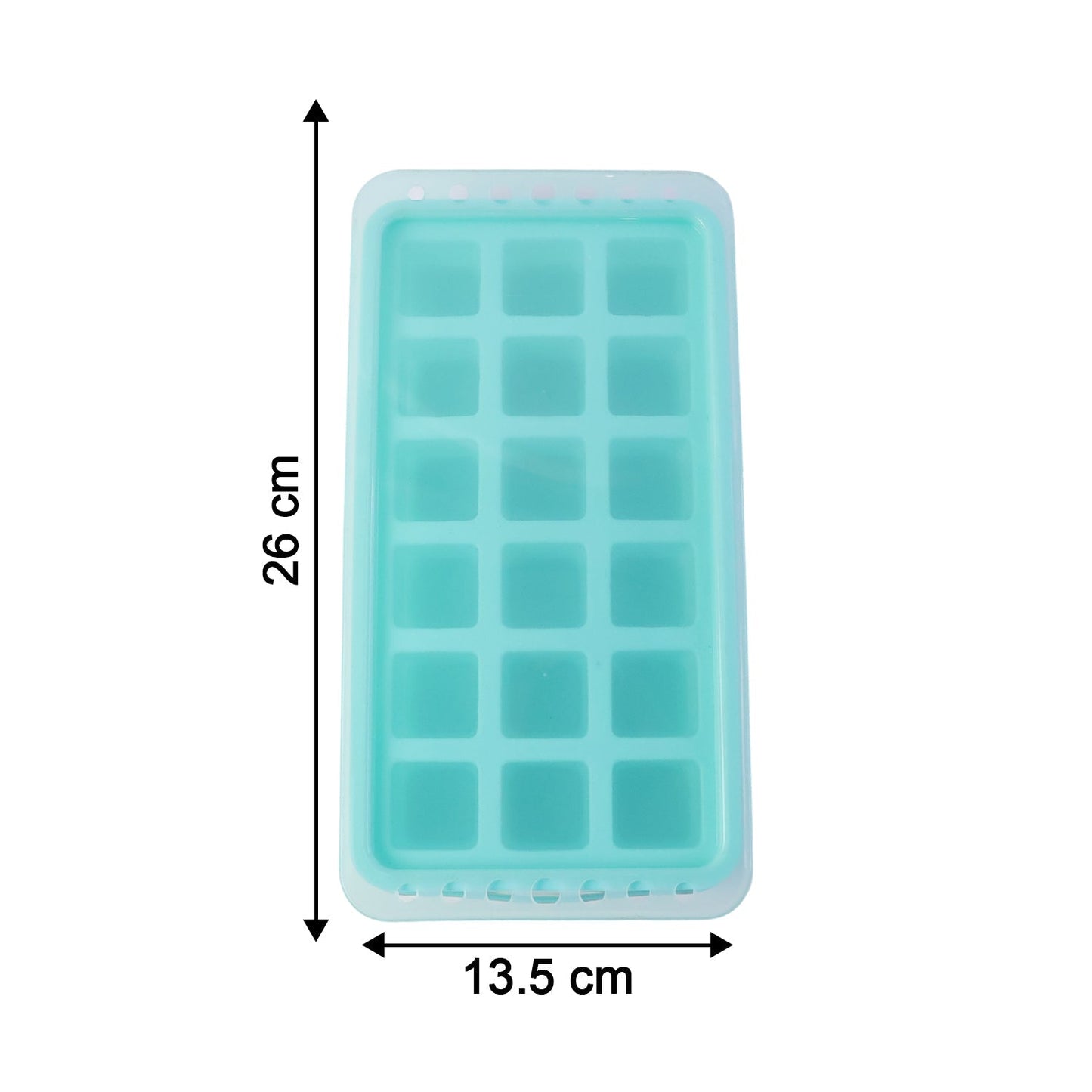Premium 18‑Grid Pop Up Ice Tray with Lid (1 Pc)