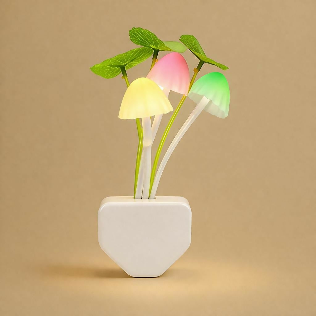 Mushroom LED Night Light Plug-In Soft Glow Decorative Lamp