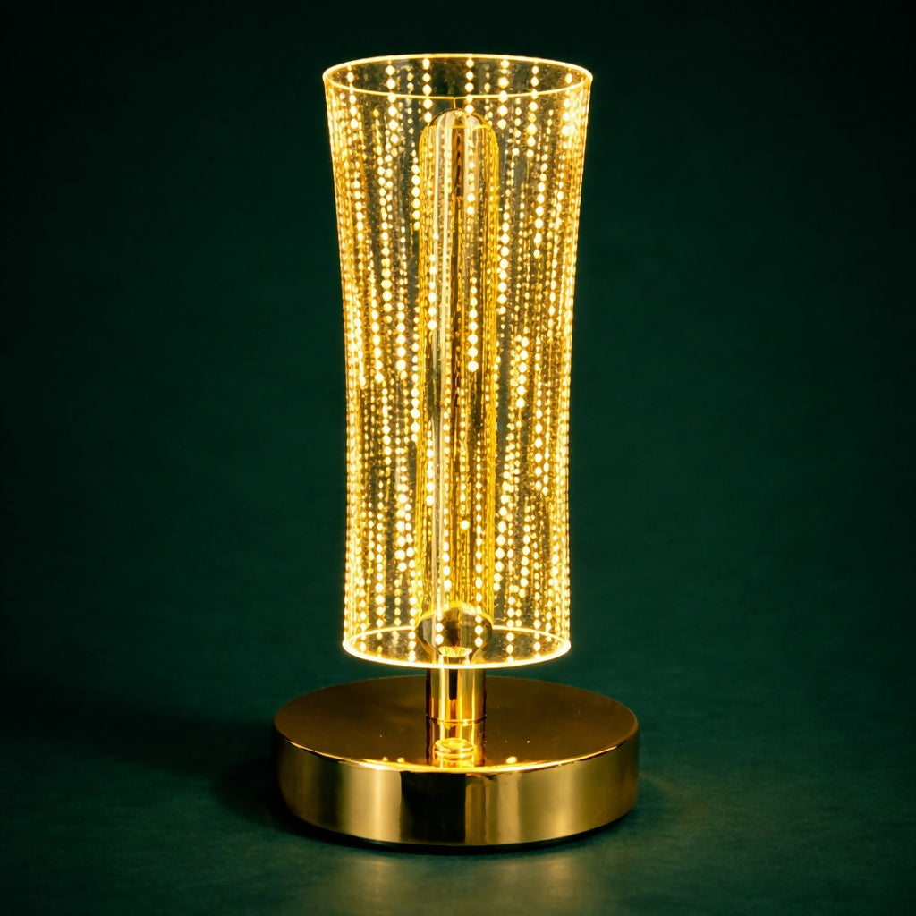 Luxury LED Table Lamp with Crystal Design for Bedroom & Living Room