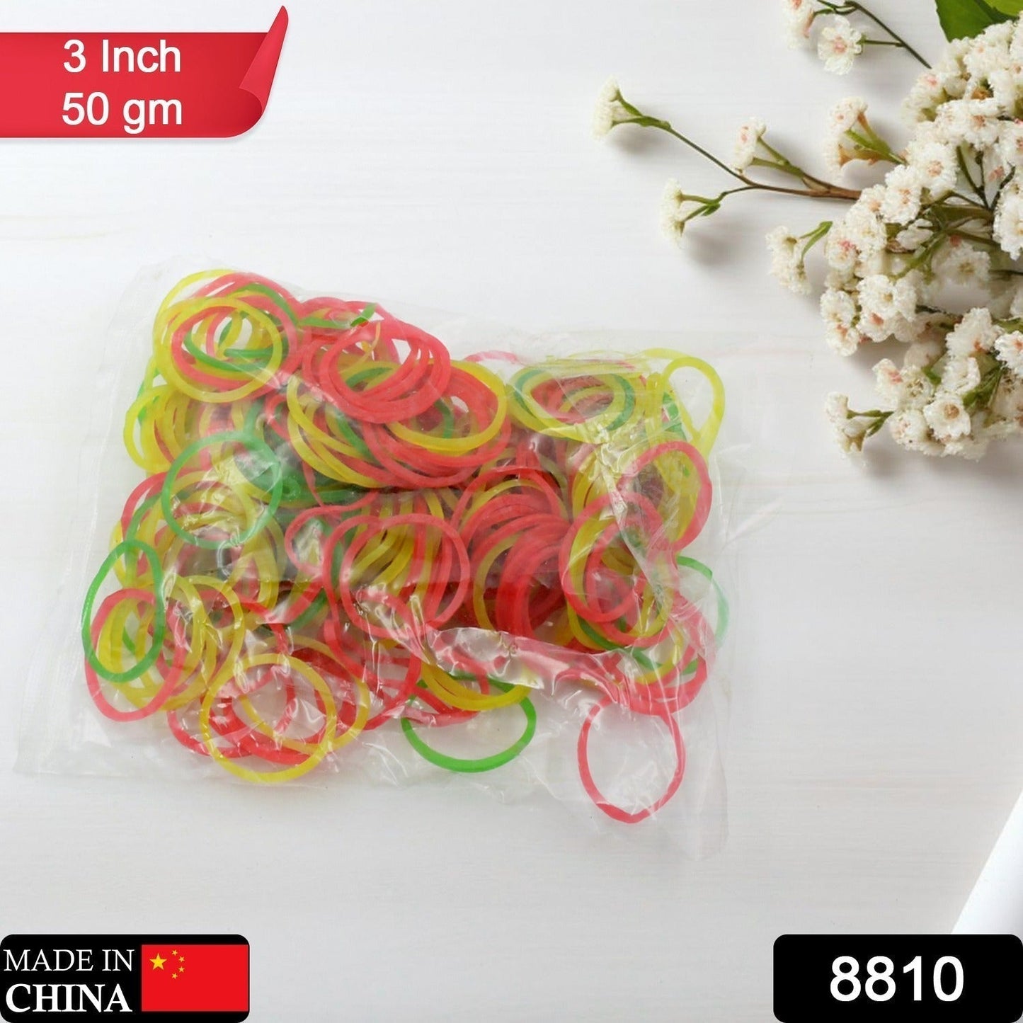 RUBBER BAND FOR OFFICE/HOME AND KITCHEN ACCESSORIES ITEM PRODUCTS, ELASTIC RUBBER BANDS, FLEXIBLE REUSABLE NYLON ELASTIC UNBREAKABLE, FOR STATIONERY, SCHOOL MULTICOLOR, Hair accessories